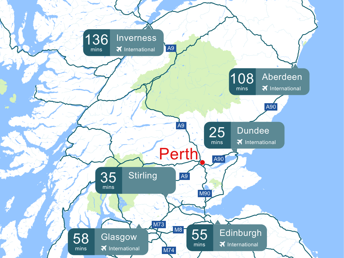 Perth Harbour Location Map